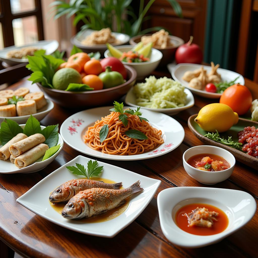 Delicious Cuisine at Phu Huu Tourist Area