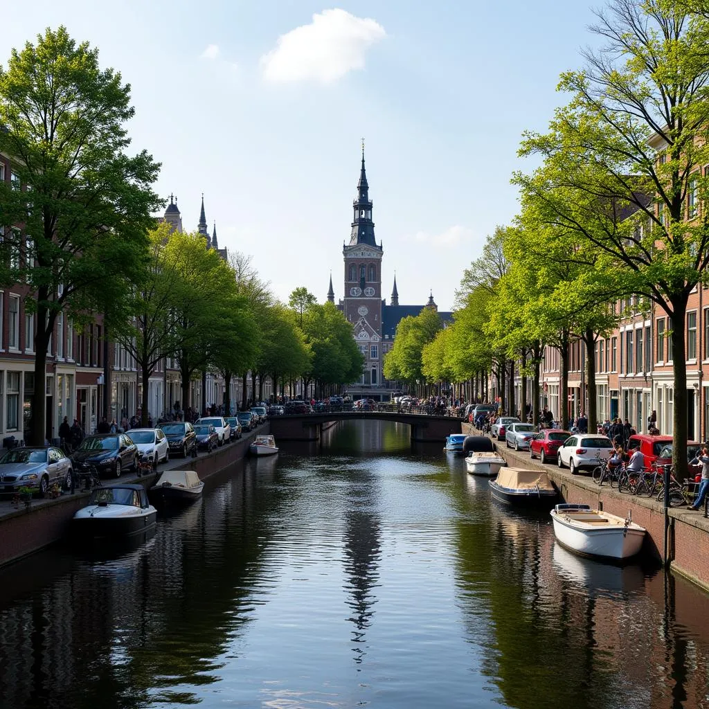 Kênh đào ở Amsterdam