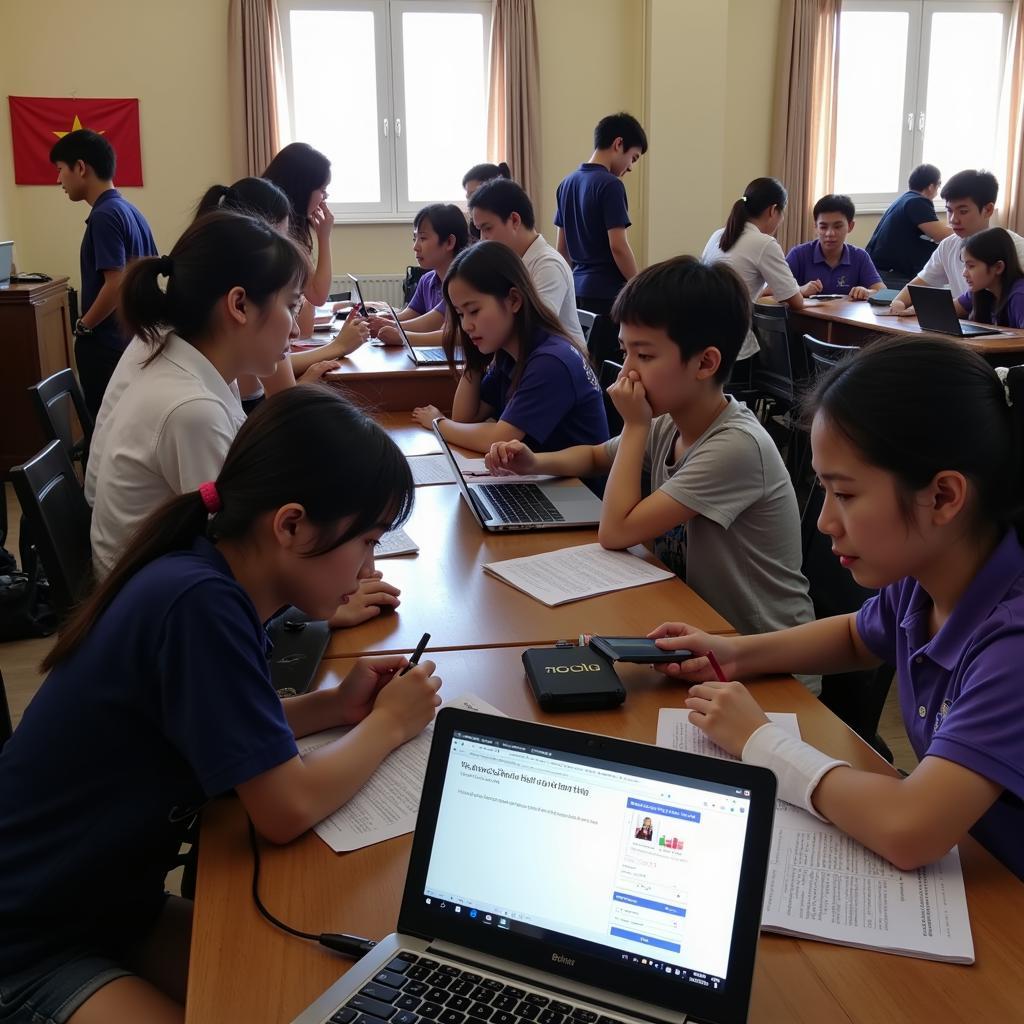 Students Participating in the Contest