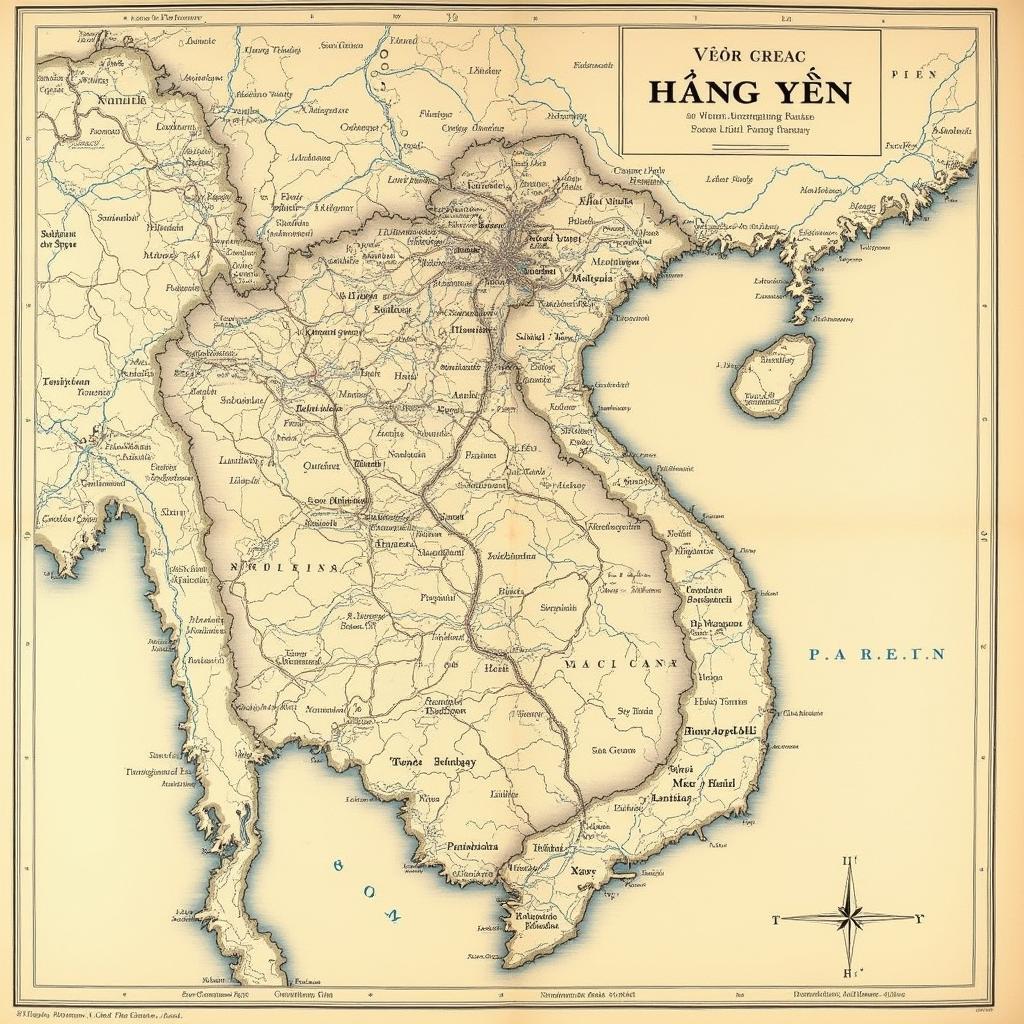 Bản đồ cổ Hưng Yên