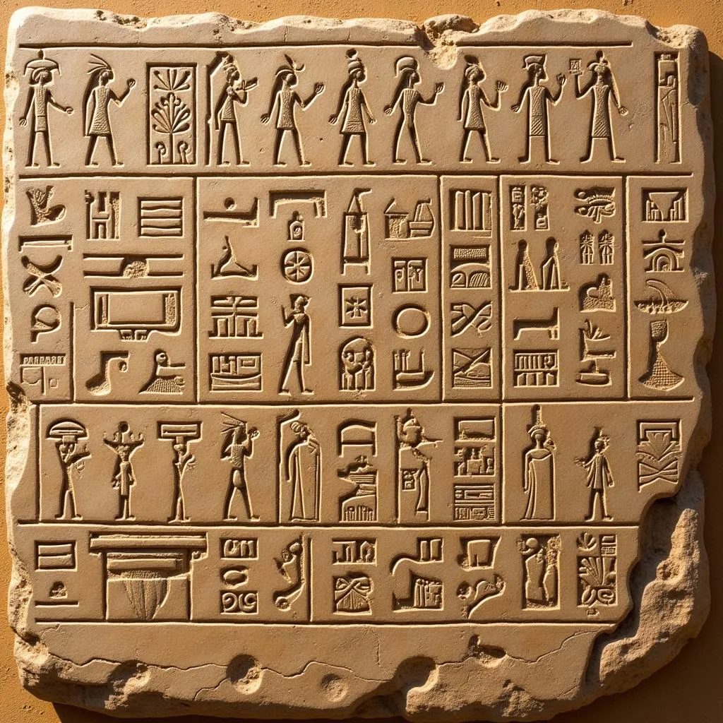 Bảng chữ Hieroglyphics - Hệ thống chữ viết cổ đại của người Ai Cập