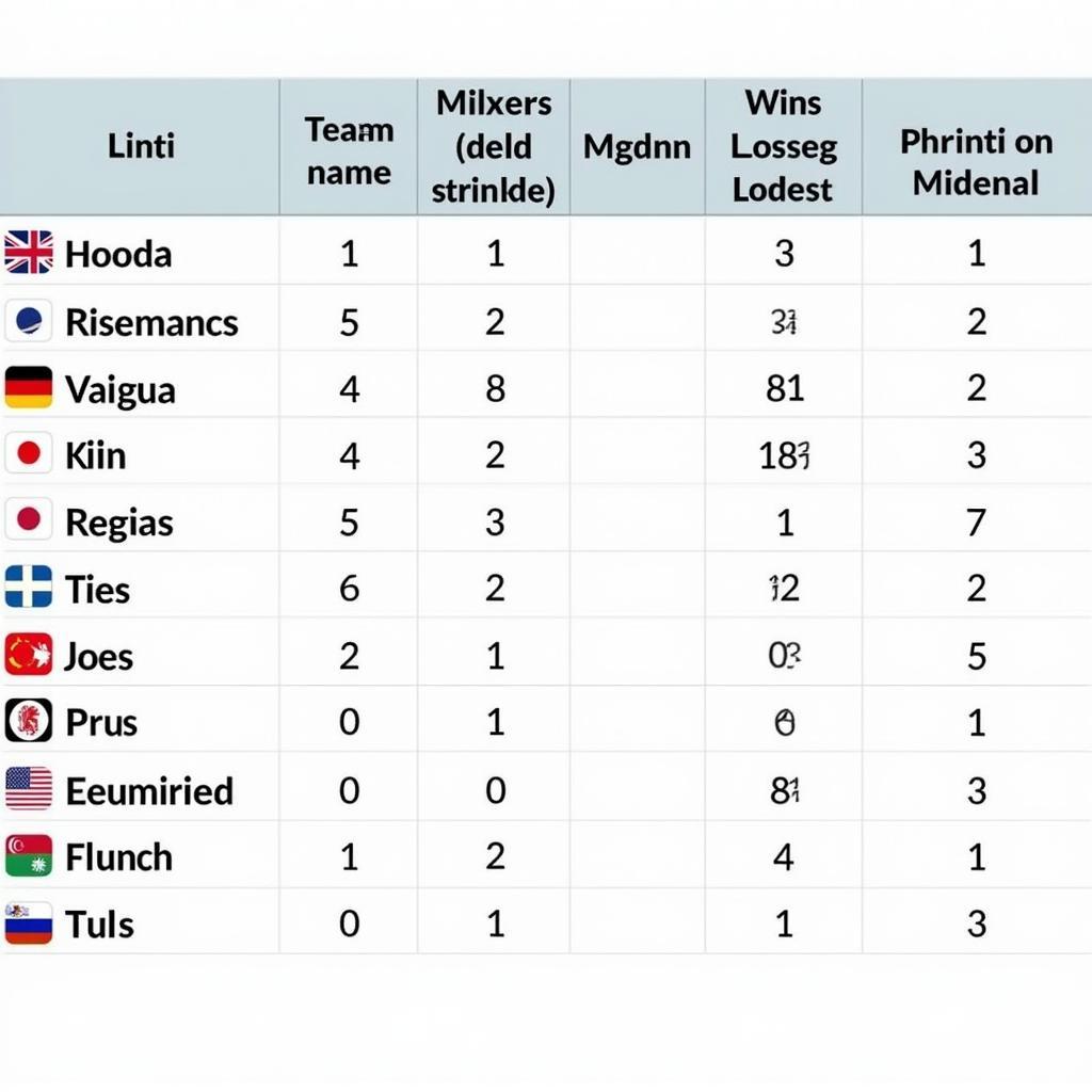 Bảng xếp hạng bóng chuyền nữ Asiad 19