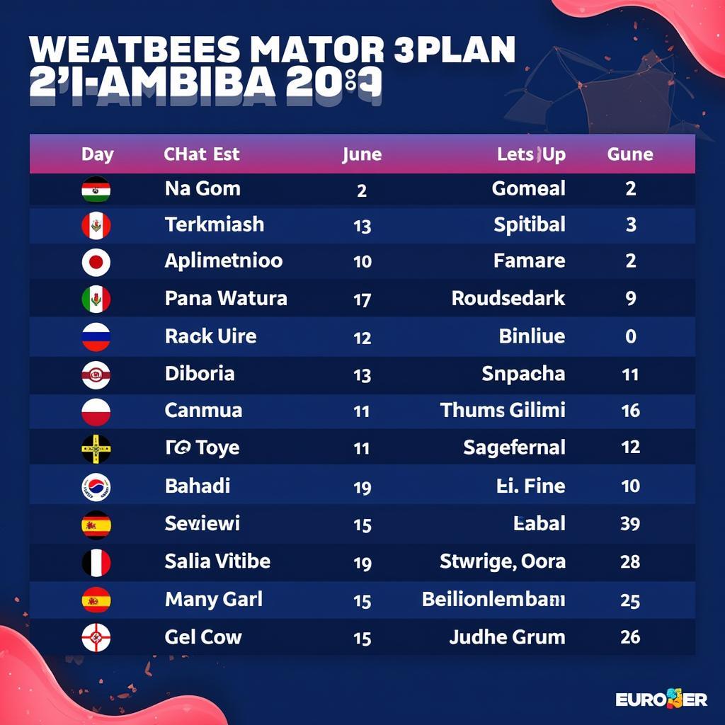 Euro 2024 Standings after June 23rd Matches