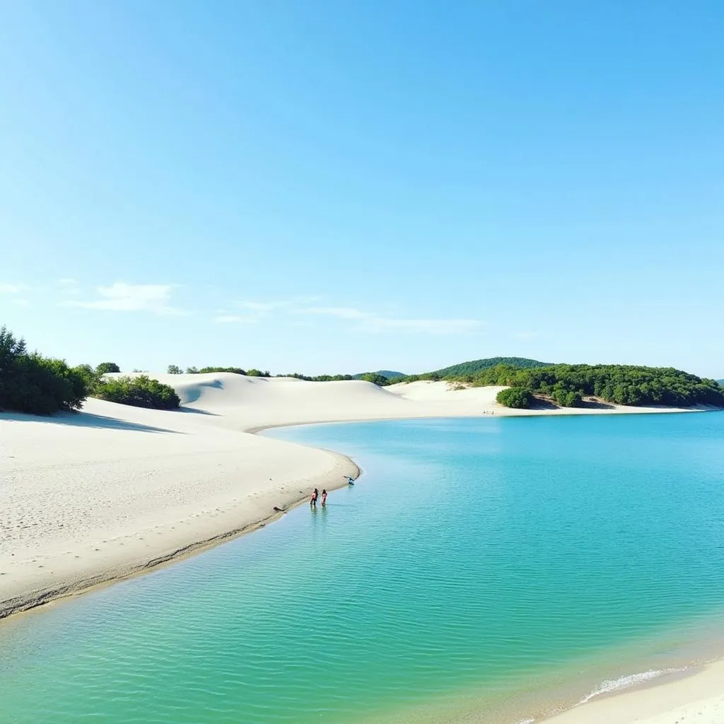 Bàu Trắng Phan Thiết - Hồ nước ngọt giữa lòng sa mạc