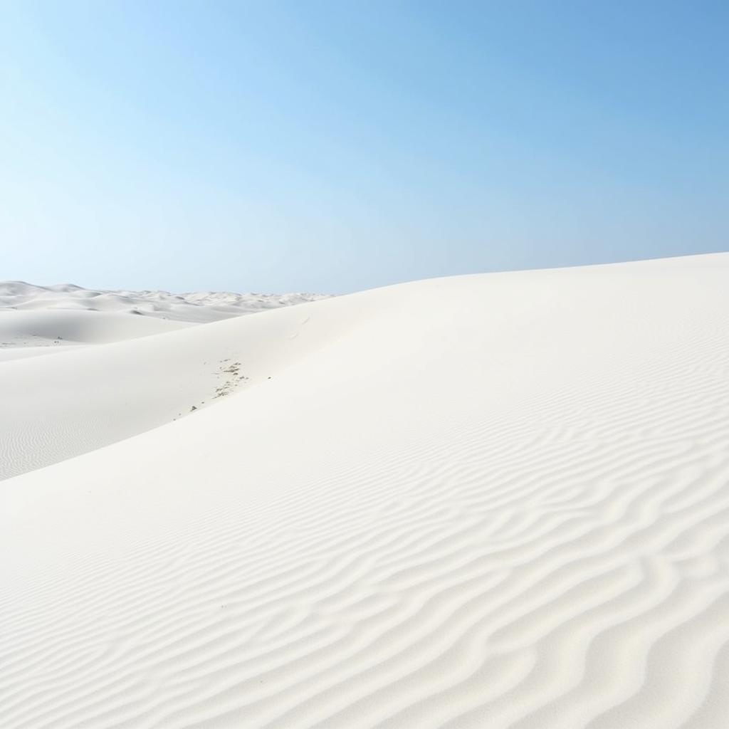 Bàu Trắng - tiểu sa mạc Sahara của Việt Nam với những cồn cát trắng trải dài