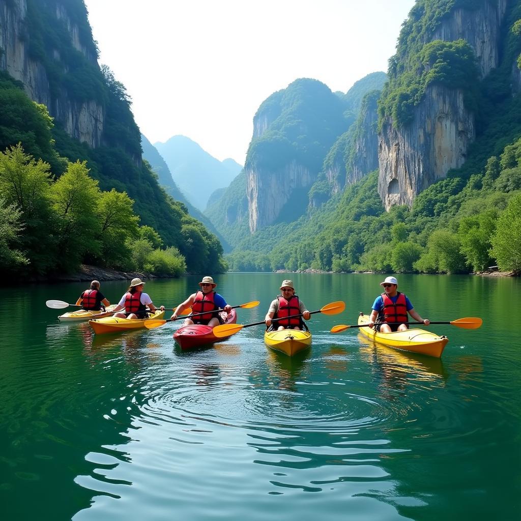 Kayaking on the Son River