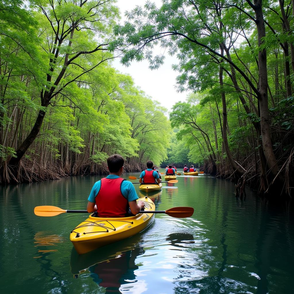 Chèo thuyền kayak khám phá Bạc Liêu