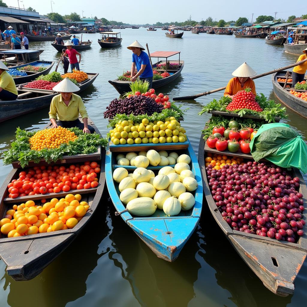 Chợ nổi Cái Bè - Tiền Giang