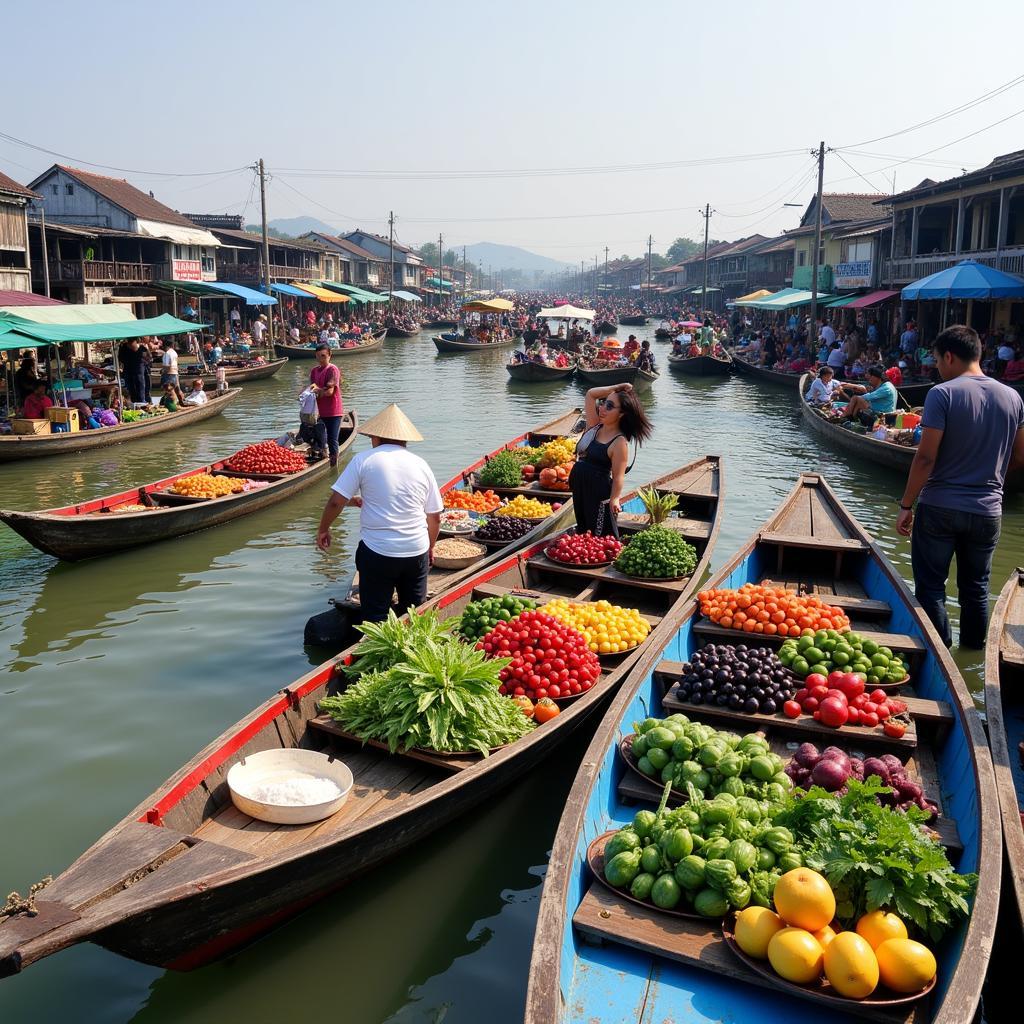 Chợ nổi Cái Bè Tiền Giang