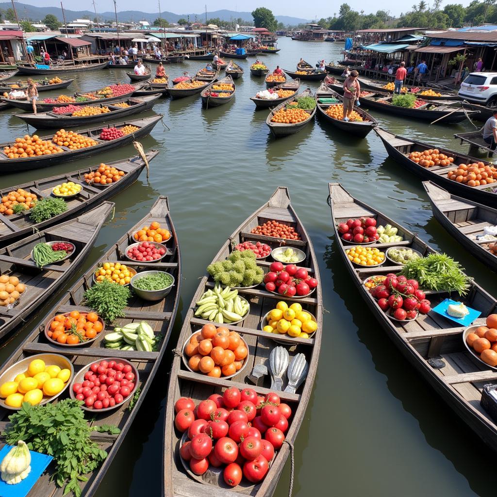 Chợ nổi Cái Răng Cần Thơ