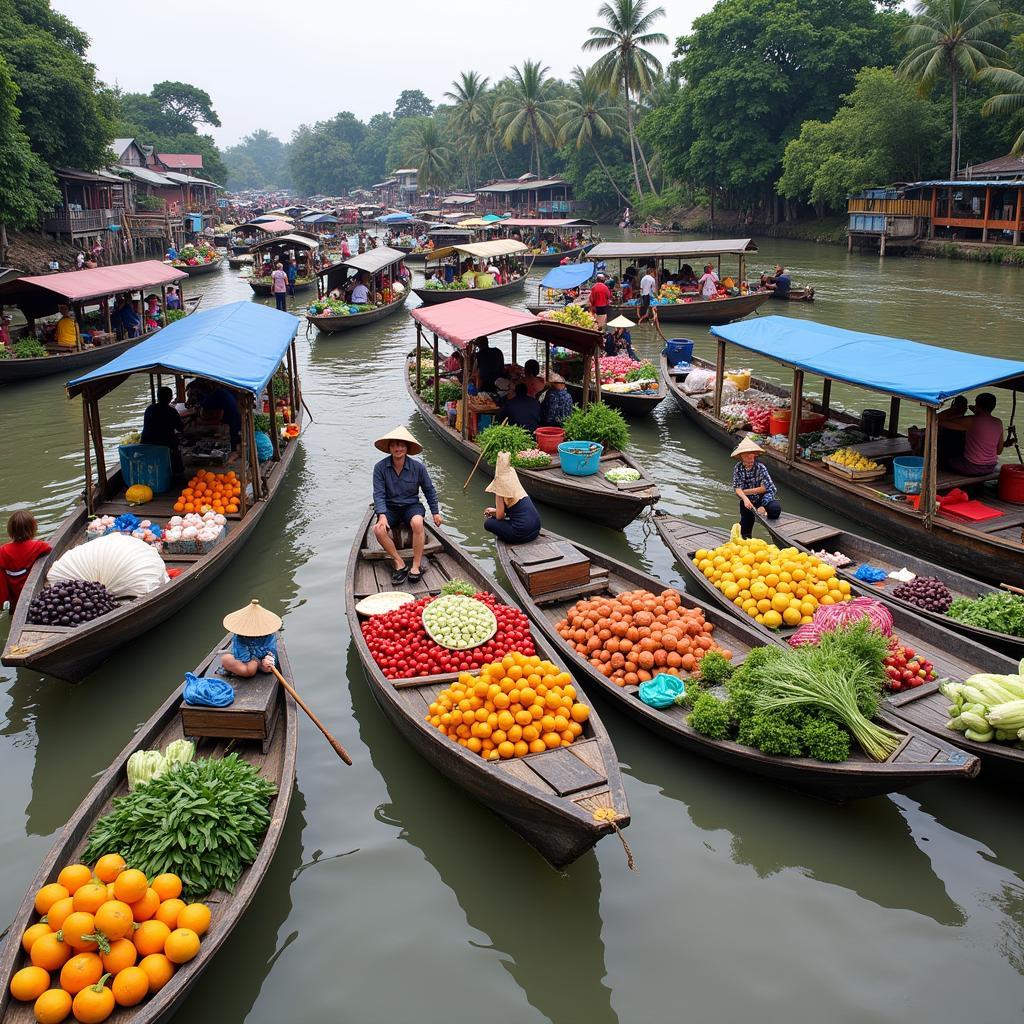 Chợ nổi Cái Răng Cần Thơ