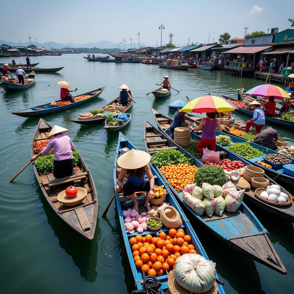 Chợ Nổi Ngã Bảy Hậu Giang