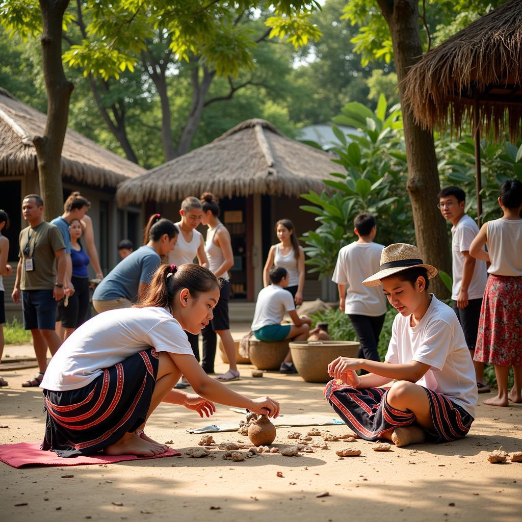 Hoạt động văn hóa tại Cồn Én