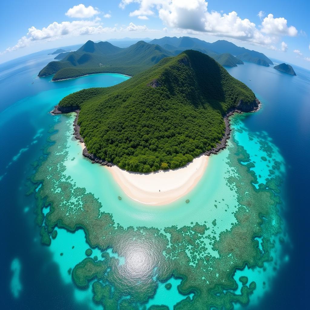 Cù Lao Câu viewed from above