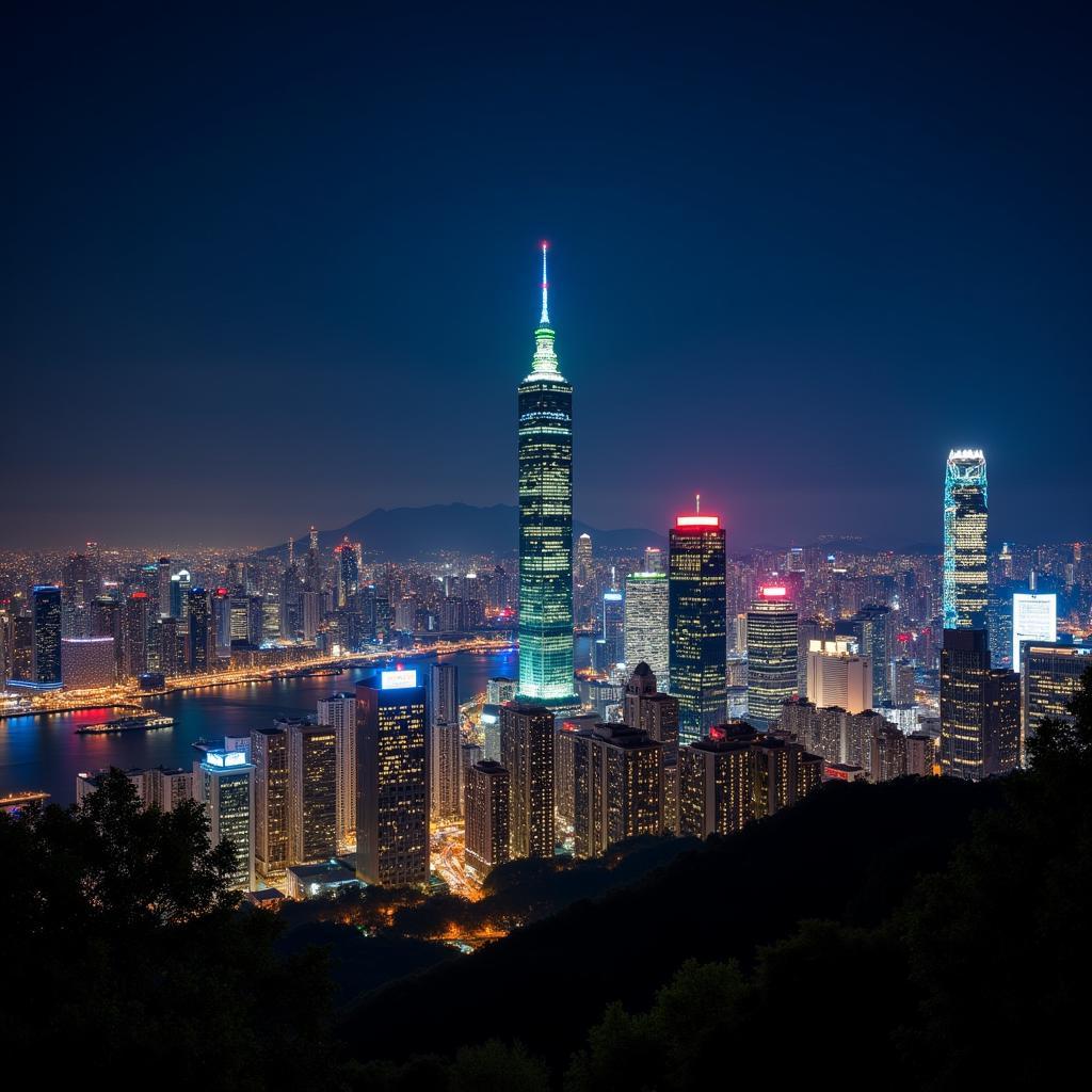 Taipei Cityscape at Night