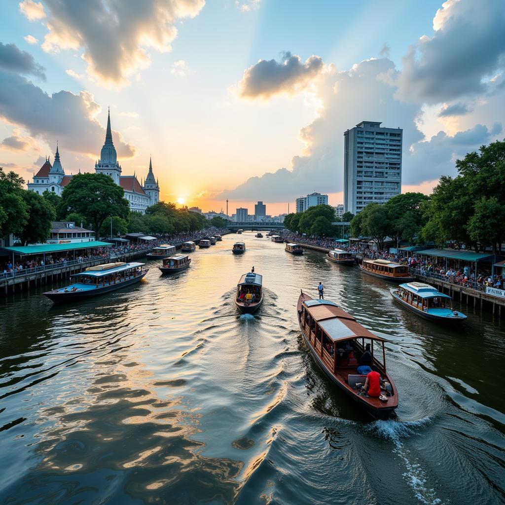 Dạo thuyền sông Chao Phraya