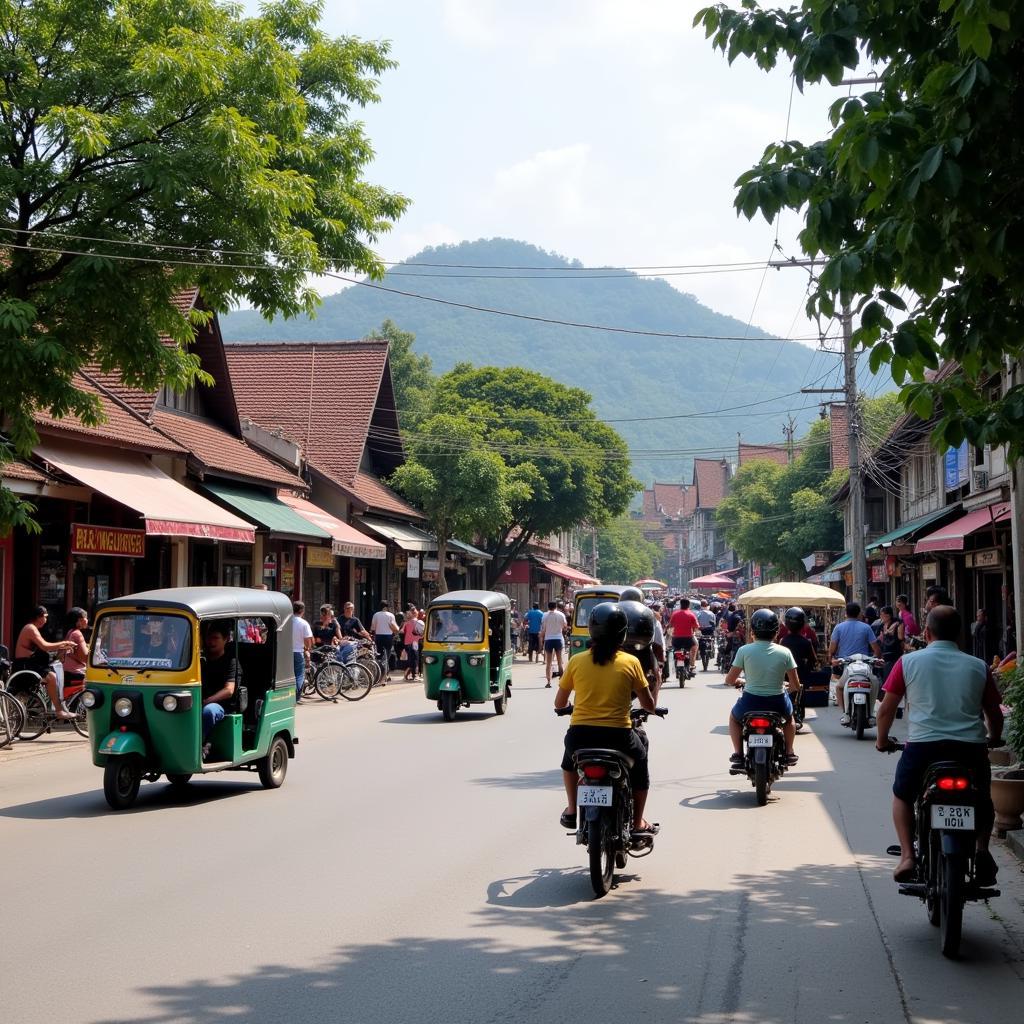 Di chuyển ở Luang Prabang