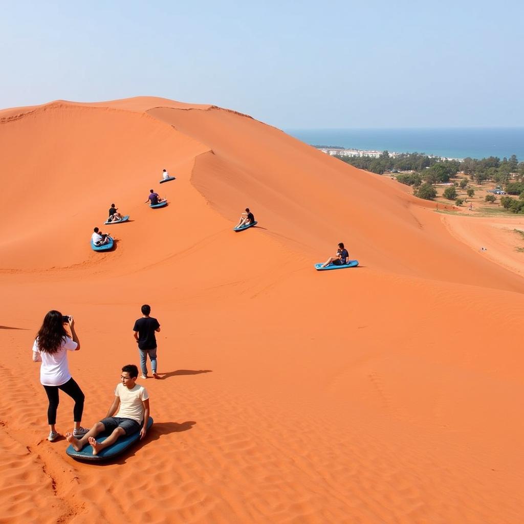 Đồi cát bay Phan Thiết trải nghiệm thú vị