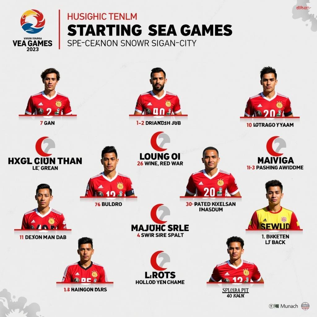 Đội hình U23 Việt Nam Sea Games 32