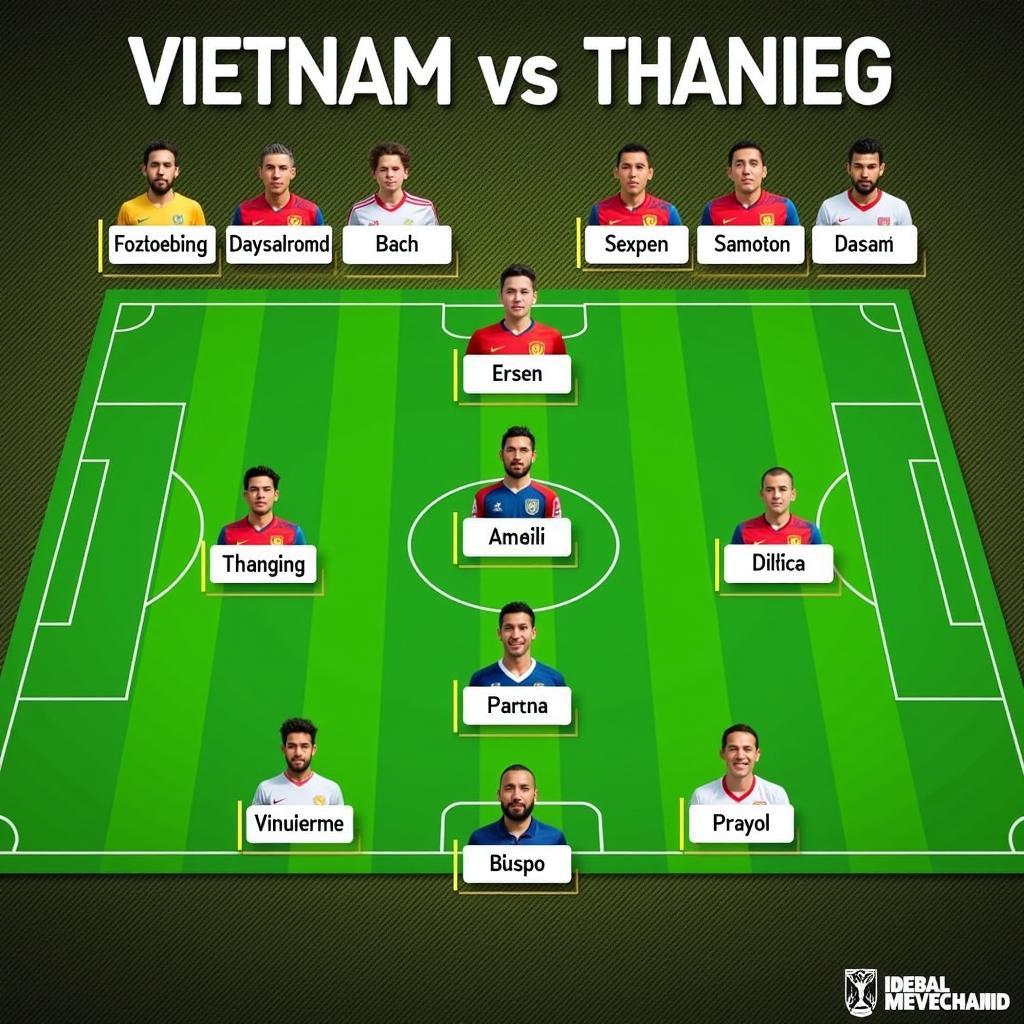 Đội hình ra sân Việt Nam - Thái Lan