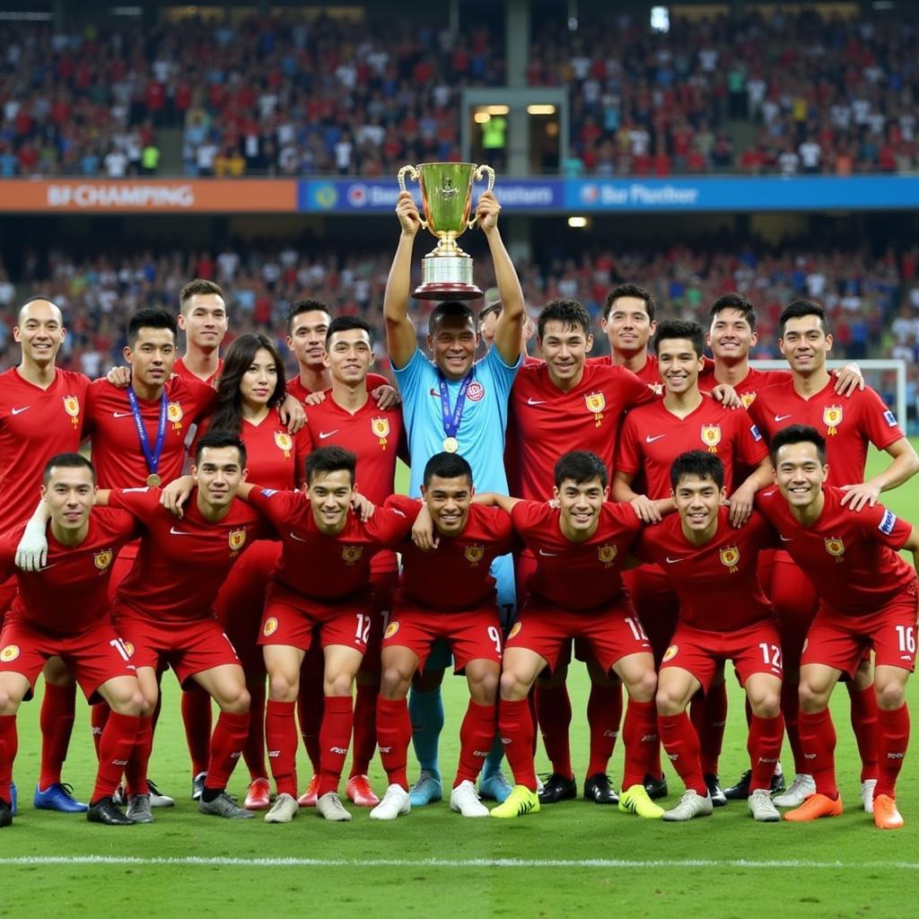 Tuyển Việt Nam nâng cao chức vô địch AFF Cup