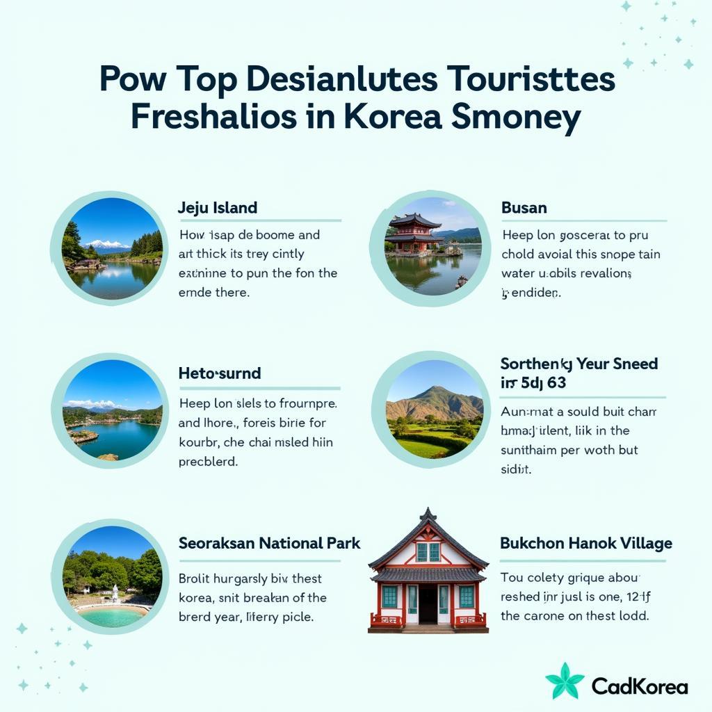 Tourist attractions in Korea in July