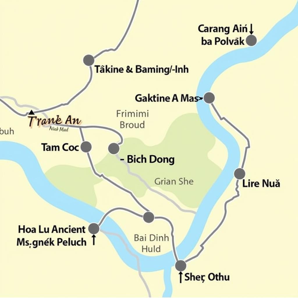 Bản đồ du lịch Ninh Bình