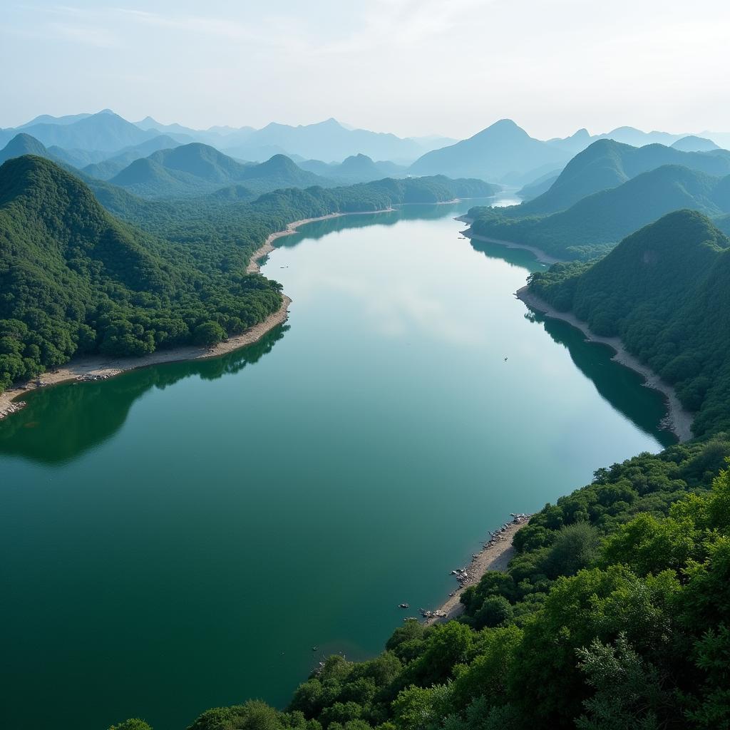 Hồ Tây Hàng Châu nhìn từ trên cao