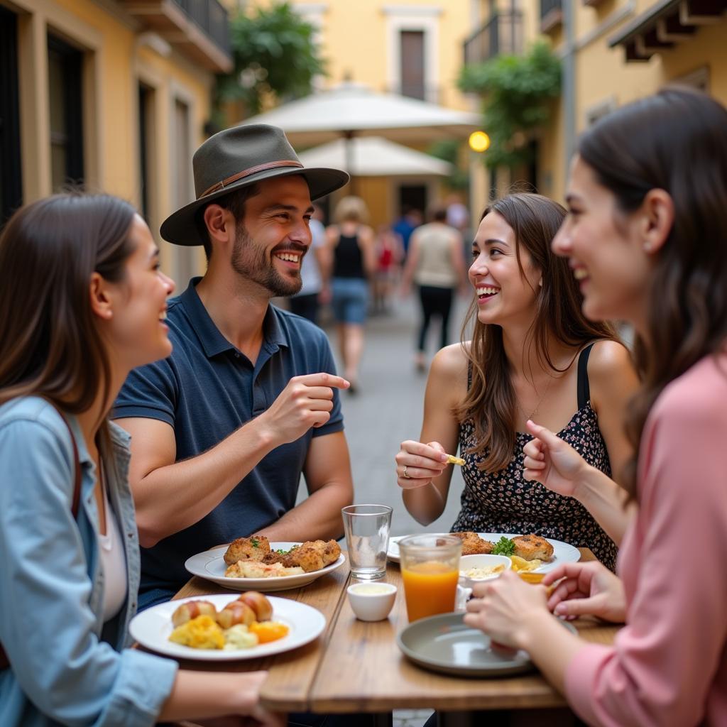 Tour guide enjoying unique experiences