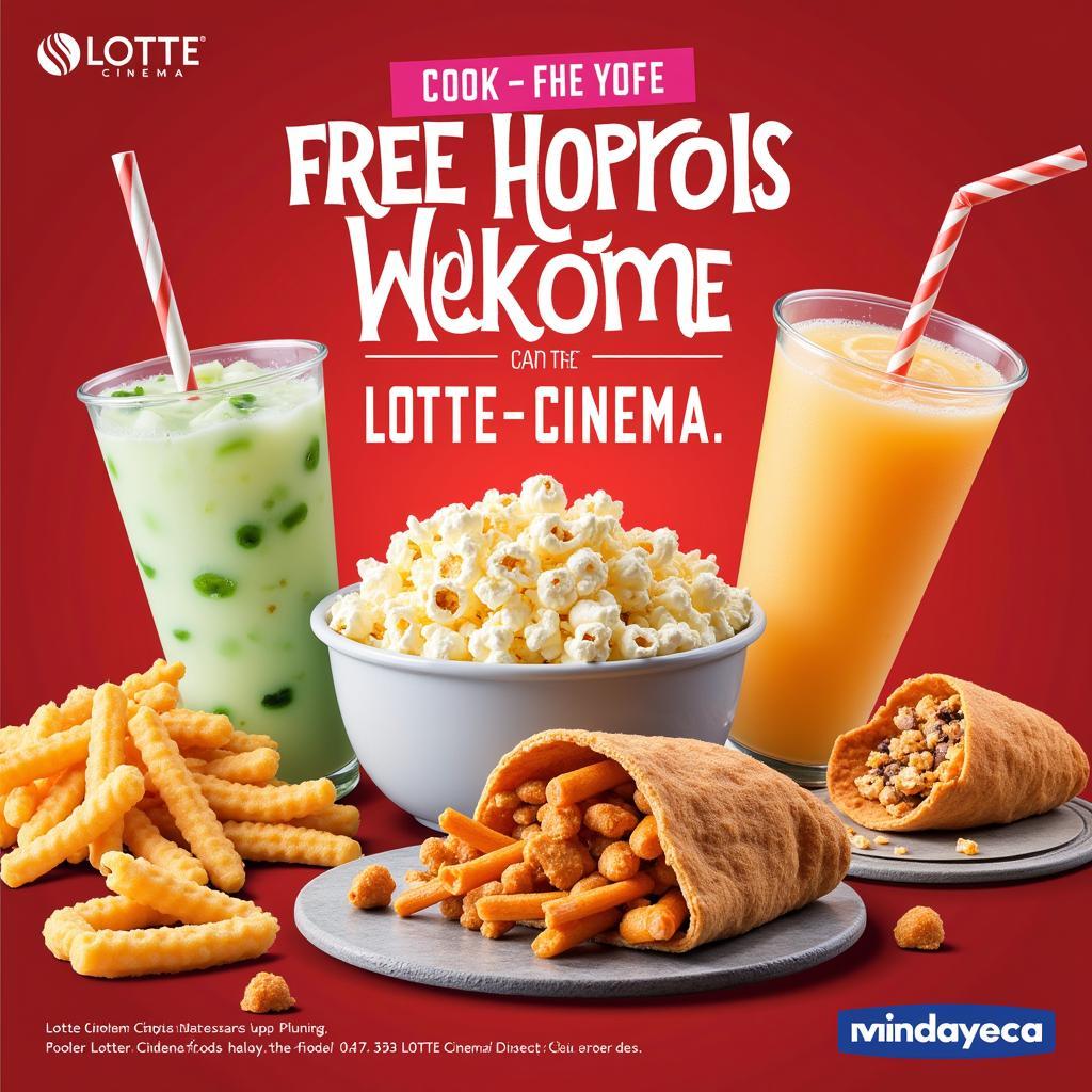 Khu vực ẩm thực tại Lotte Cinema