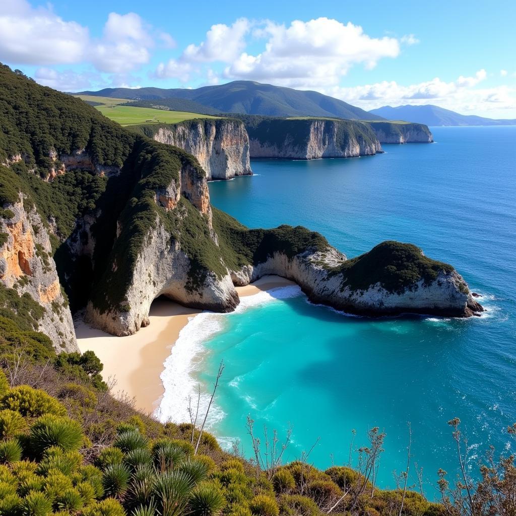 Khung cảnh thiên nhiên hoang sơ Tasmania