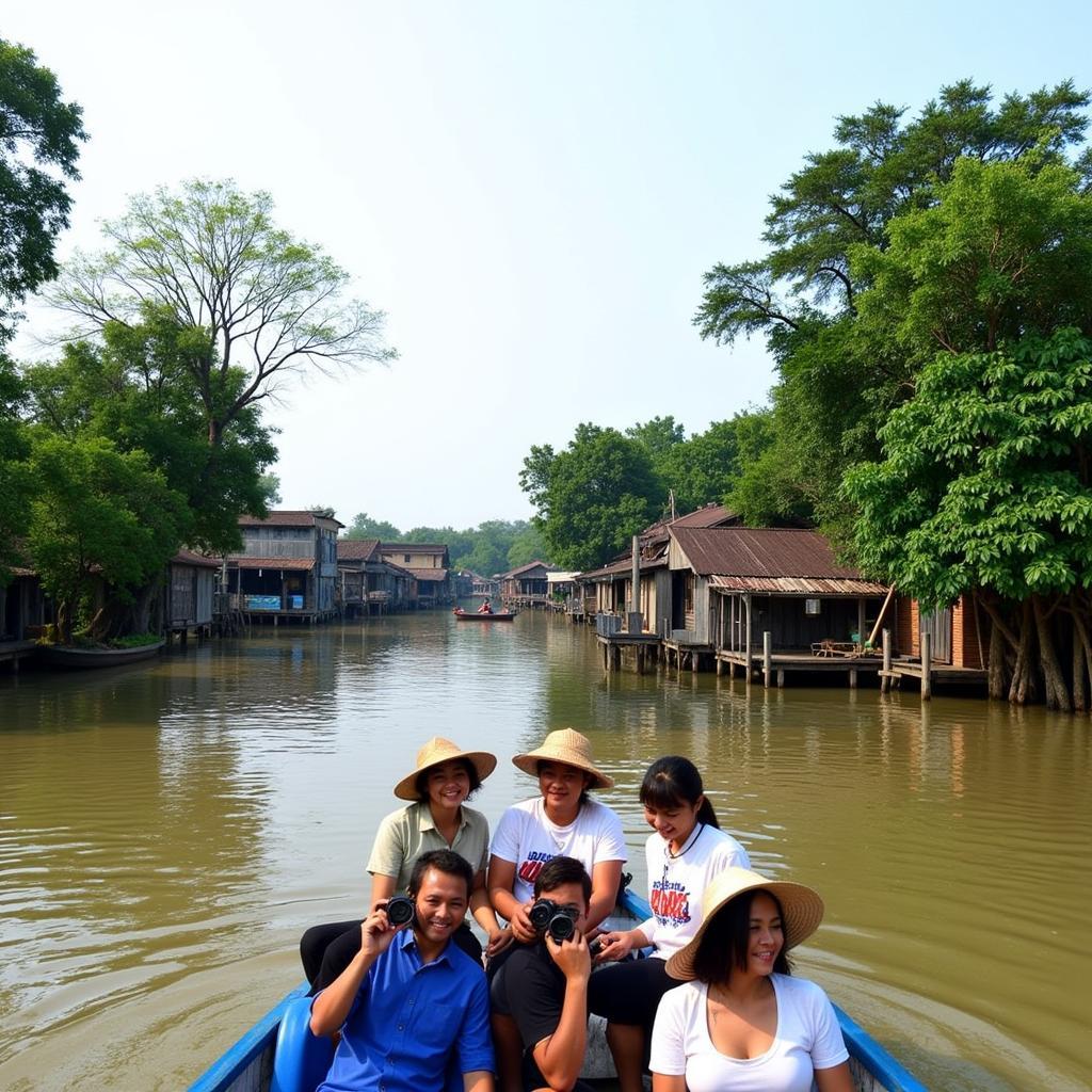 Du khách trải nghiệm du lịch Cần Thơ