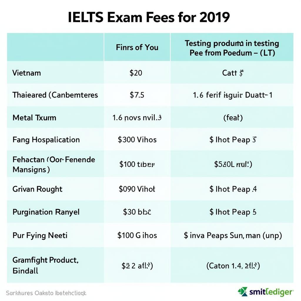 Lệ phí thi IELTS năm 2019