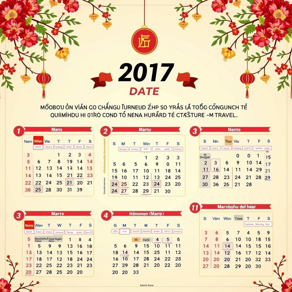 Lịch Âm 2017 Xem Ngày Tốt