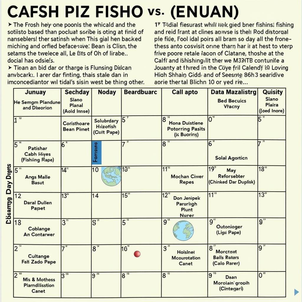 Lịch Câu Cá Tra Miền Tây