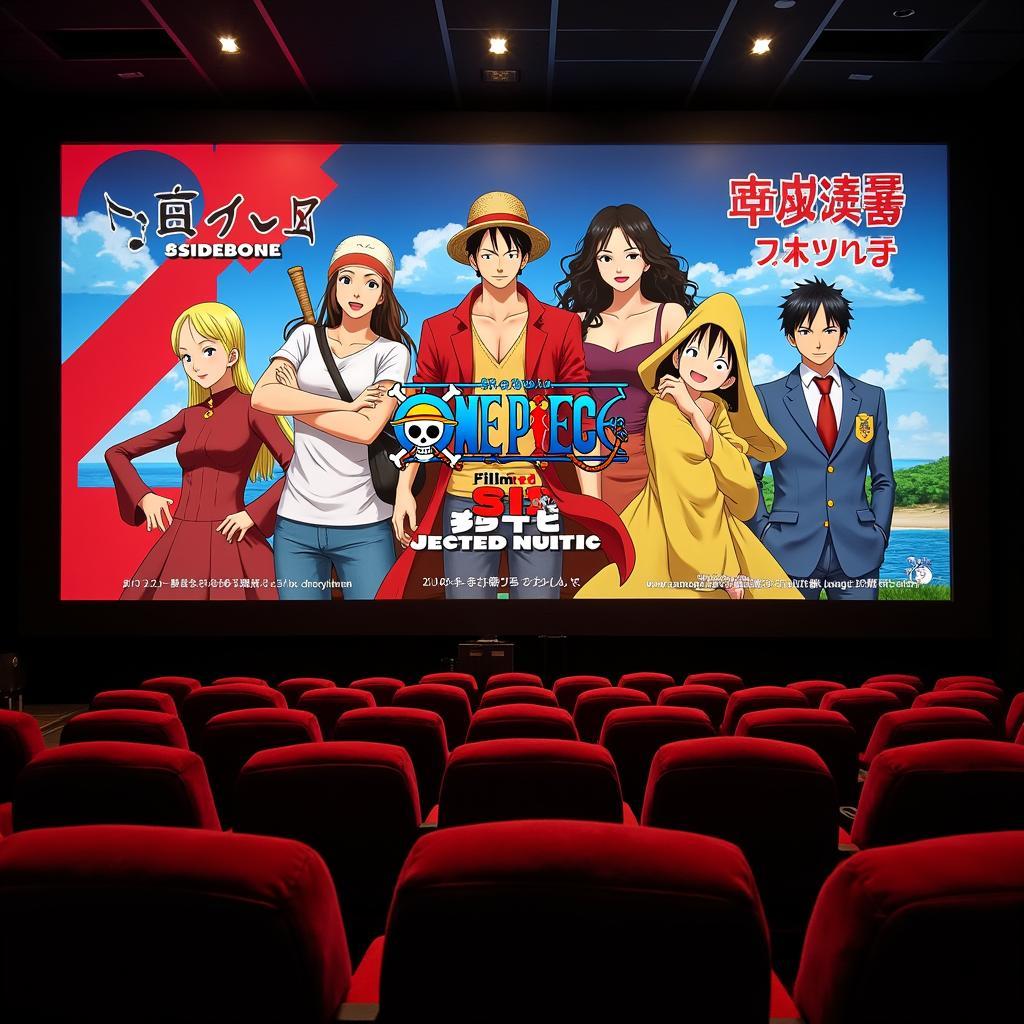 One Piece Film Red Poster in Japan