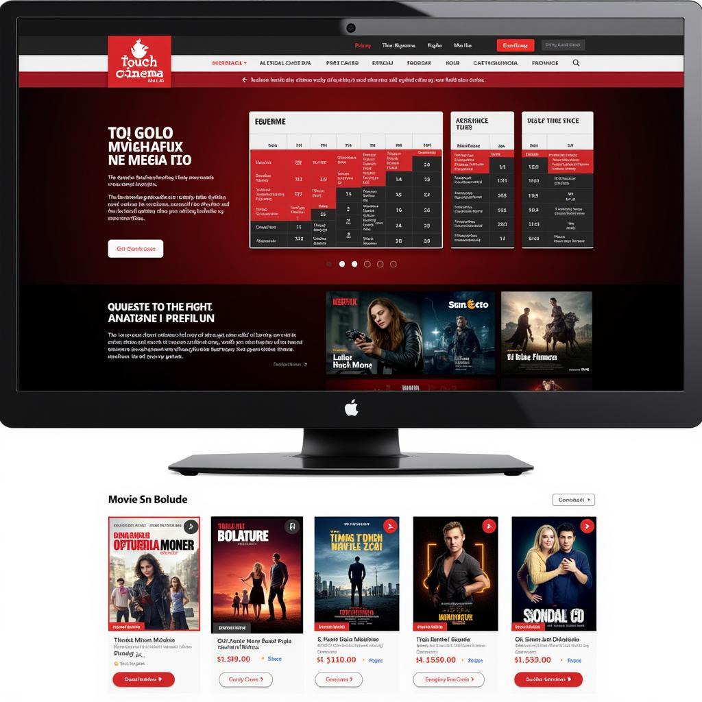 Lịch chiếu phim Touch Cinema Gia Lai trên website