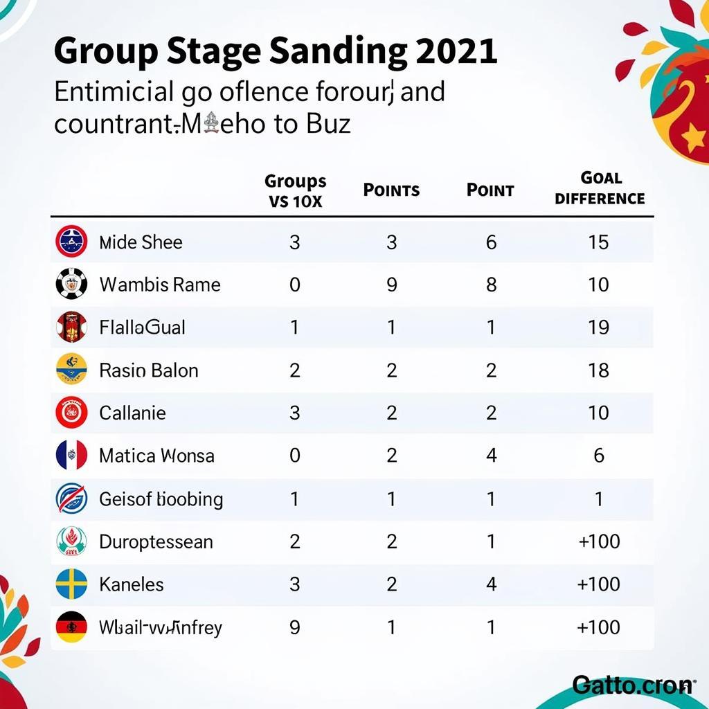 Euro 2024 group stage standings