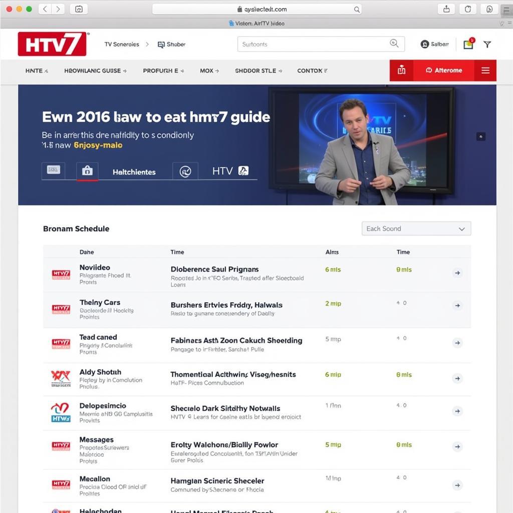 Lịch phát sóng HTV7 online