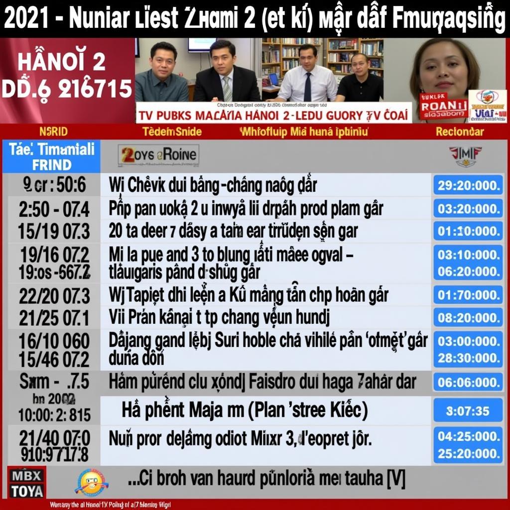 Lịch Phát Sóng Kênh Hà Nội 2: Cập Nhật Chi Tiết & Hướng Dẫn Xem Nhanh