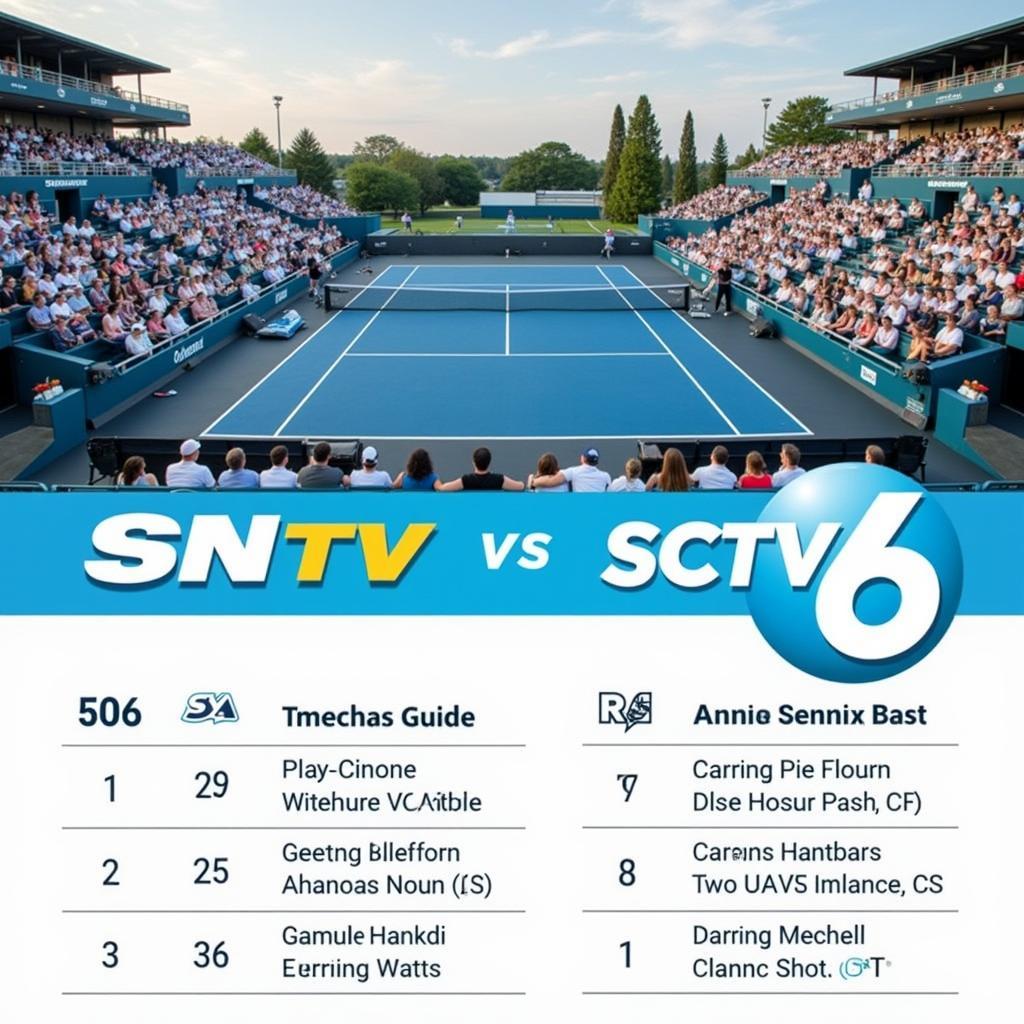 Lịch phát sóng SNTV SCTV6 quần vợt