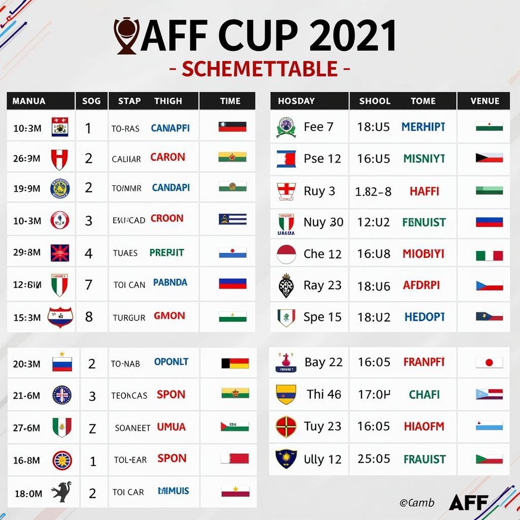 Lịch Thi Đấu AFF Suzuki Cup 2021: Cập Nhật Mới Nhất