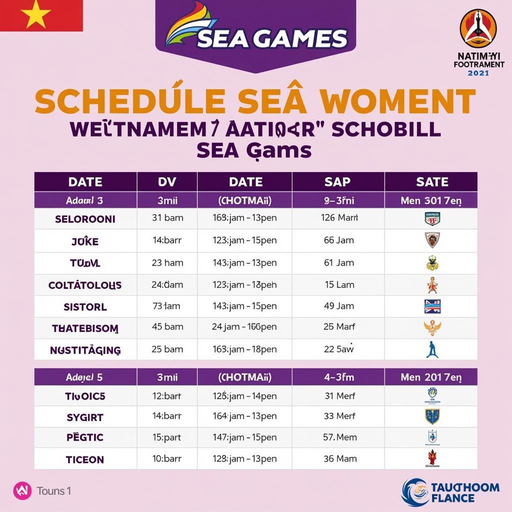 Lịch thi đấu bóng đá nữ VN - SEA Games