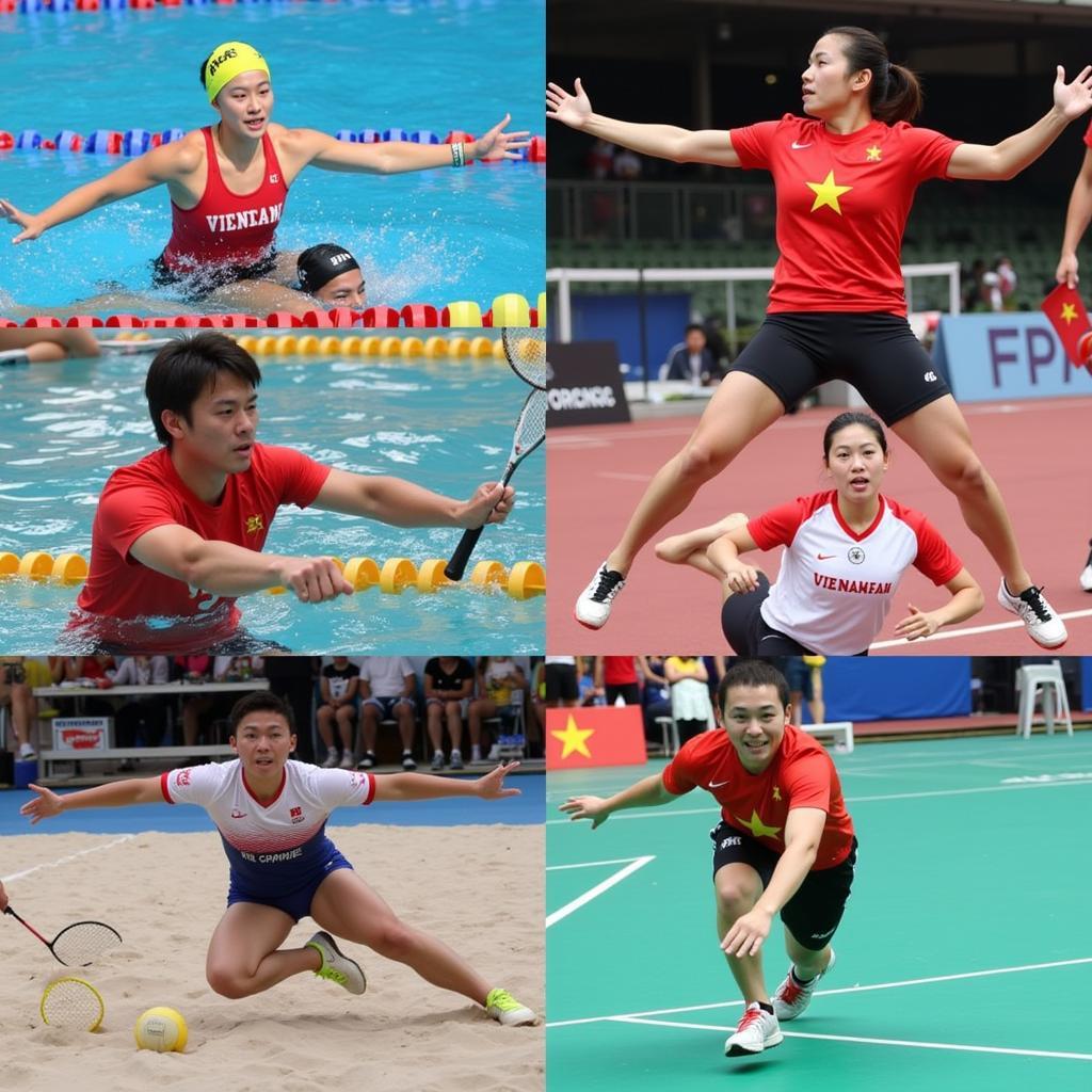 Lịch thi đấu các môn thể thao đội tuyển Việt Nam tại Sea Games