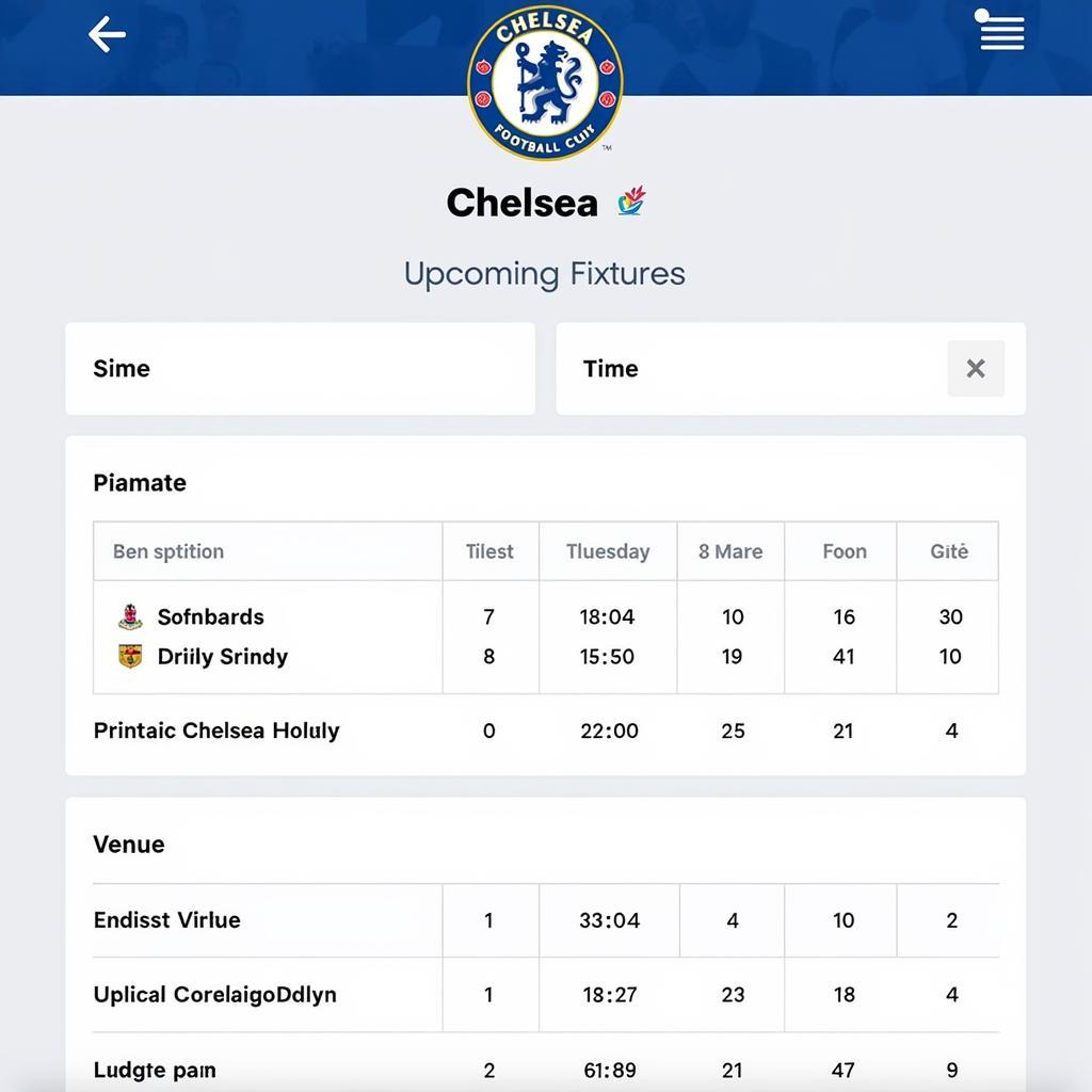 Lịch Đá Bóng Chelsea: Cập Nhật Mới Nhất, Chính Xác Nhất