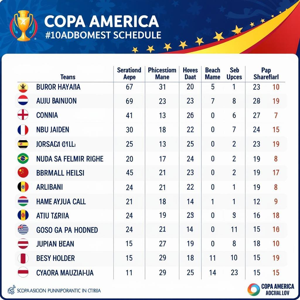 Lịch Thi Đấu Copa America