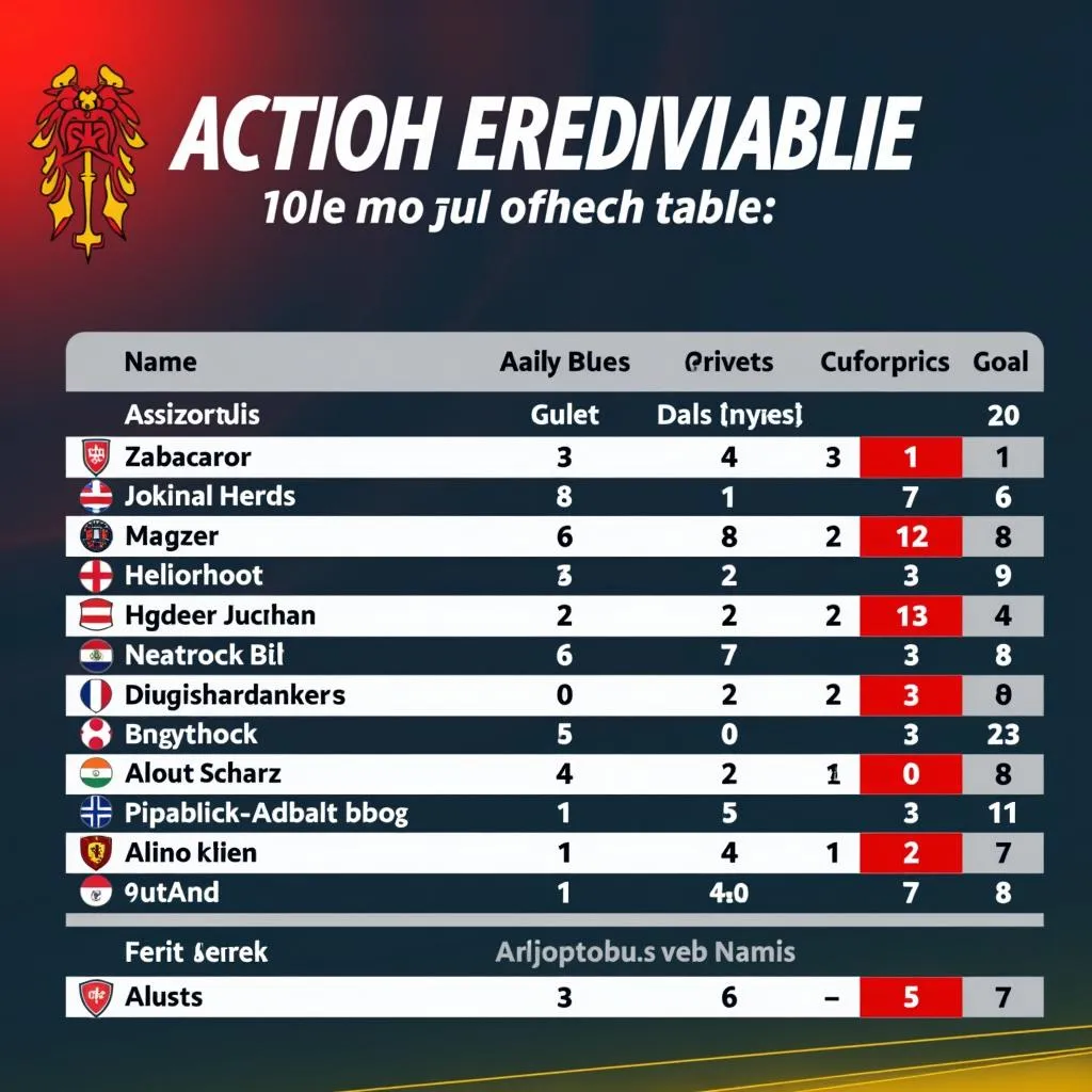 Lịch thi đấu Eredivisie Hà Lan