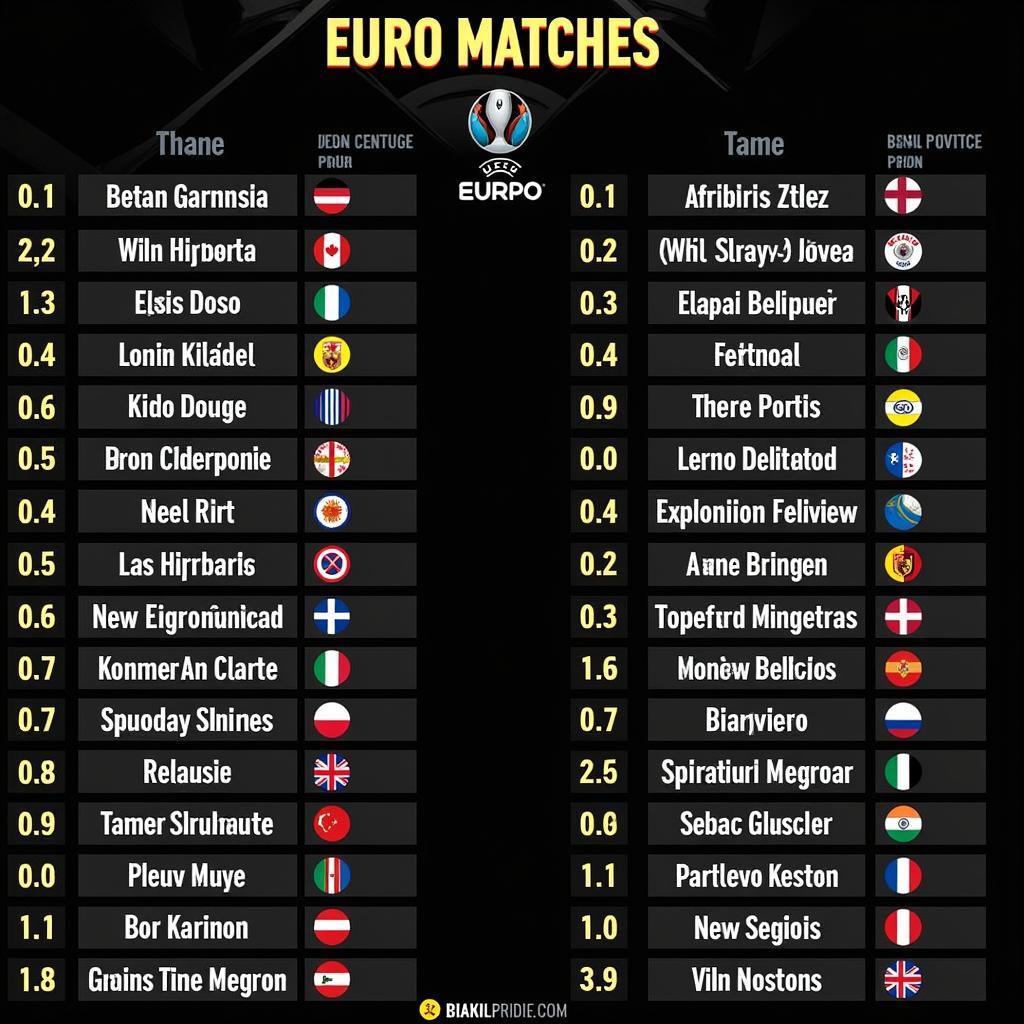 Euro Lịch Đá: Theo Dõi Mọi Trận Cầu Nảy Lửa