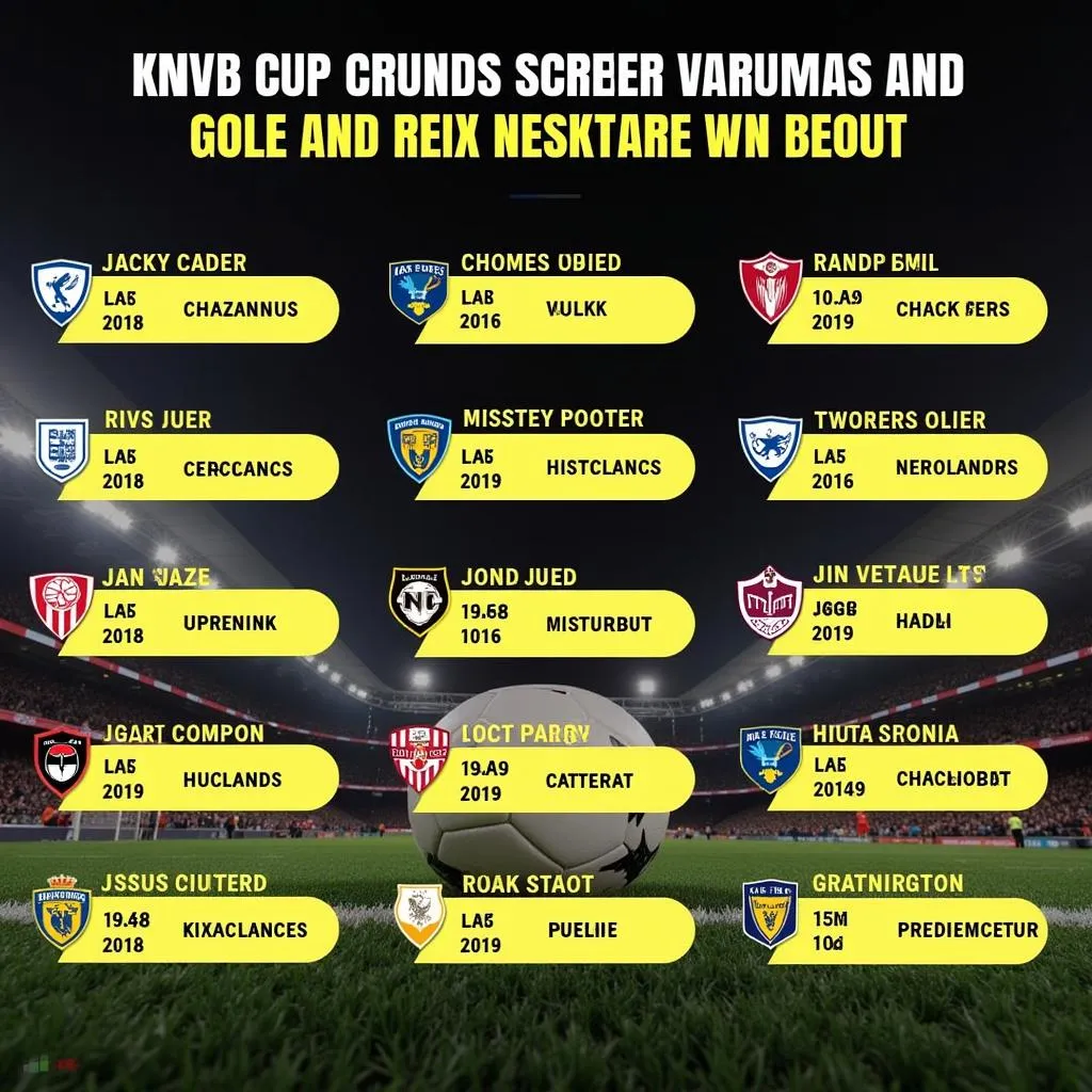 Lịch thi đấu KNVB Cup Hà Lan