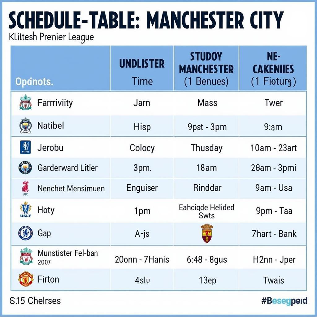 Lịch Đấu Man City: Tìm Hiểu Về Hành Trình Của The Citizens